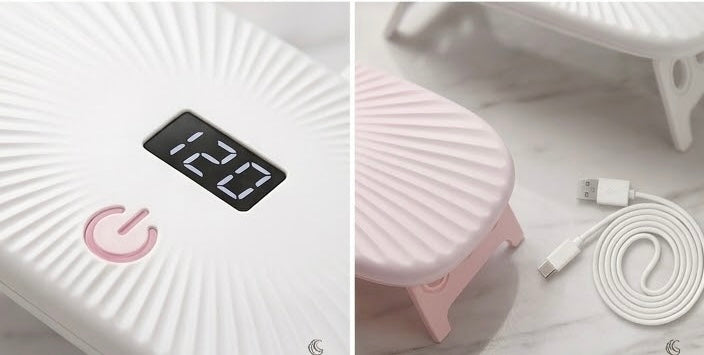 Lampe à ongles UV portative et de bureau 2 en 1