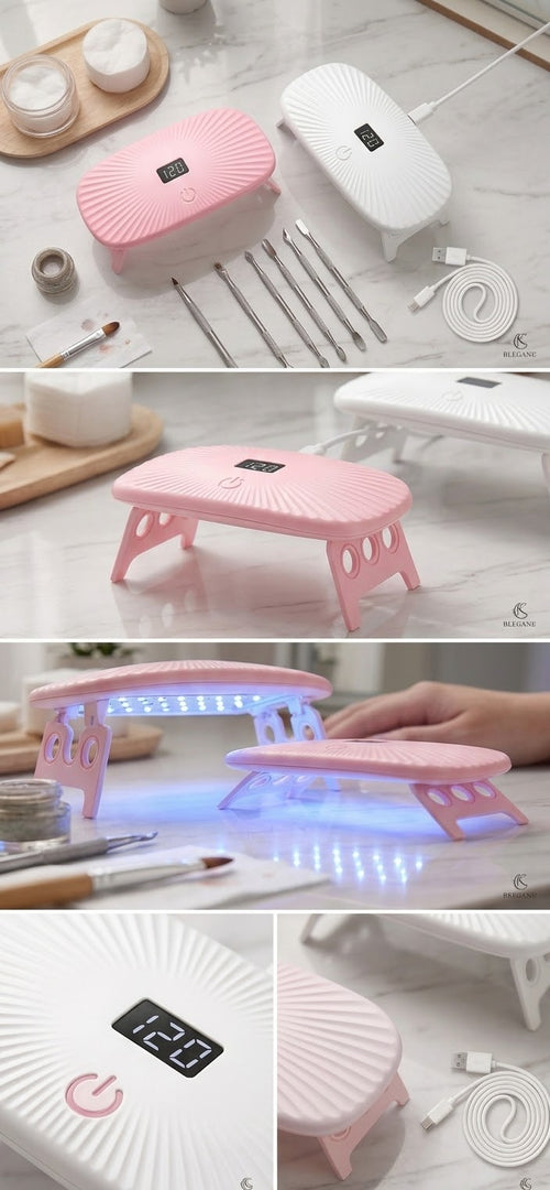 Lampe à ongles UV portative et de bureau 2 en 1